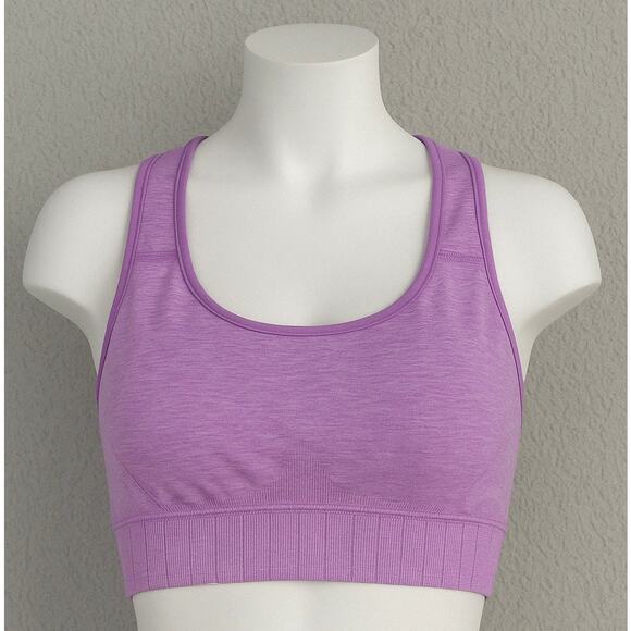 Champion Purple Seamless Sports Bra Small Racerback Compression‎ Activewear Gym - Picture 1 of 9